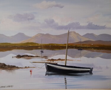 Malerei mit dem Titel "Roundstone reflecti…" von Cathal O Malley, Original-Kunstwerk, Acryl