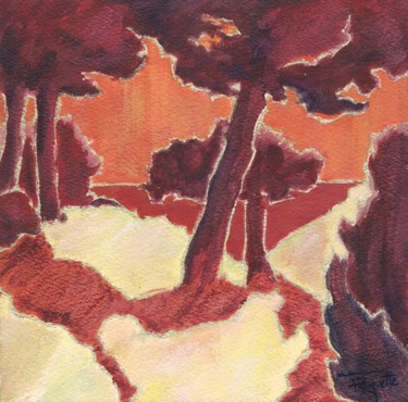 Peinture intitulée "Sourire de Vie IX" par Frédérique Rouquette, Œuvre d'art originale, Acrylique Monté sur Carton