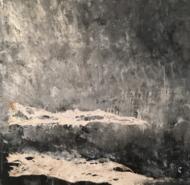제목이 "Icebergs"인 미술작품 Pascale De Iudicibus로, 원작, 아크릴 나무 들것 프레임에 장착됨