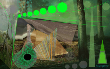 Arts numériques intitulée "Gypsy Melody" par Marc Bulyss, Œuvre d'art originale, Peinture numérique