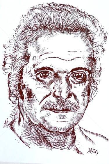 empreinte 1 " BRASSENS GEORGES " Arts numériques intitulée "empreinte 1 " BRASS…" par Pierre Peytavin, Œuvre d'art originale, Travail numérique 2D