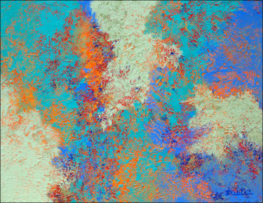 Peinture intitulée "Warm Undercurrent" par Nancy Eckels, Œuvre d'art originale, Acrylique Monté sur Châssis en bois