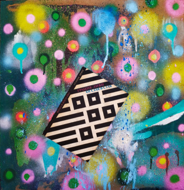 Collages titled "CONFINADOS" by Fake Art, Original Artwork, Spray paint