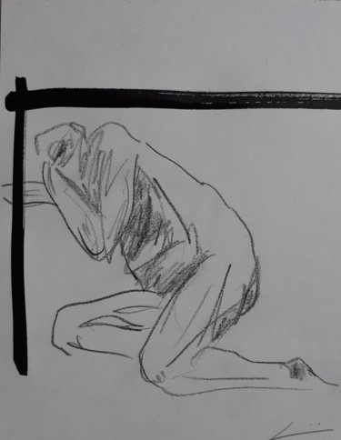 Disegno intitolato ""Corpus: minha gale…" da Valeria Luccioni, Opera d'arte originale, Grafite