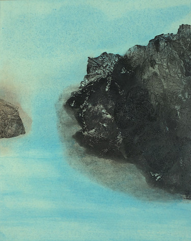 Gravures & estampes intitulée "Les Voyages Immobil…" par Luce, Œuvre d'art originale, Monotype Monté sur Carton
