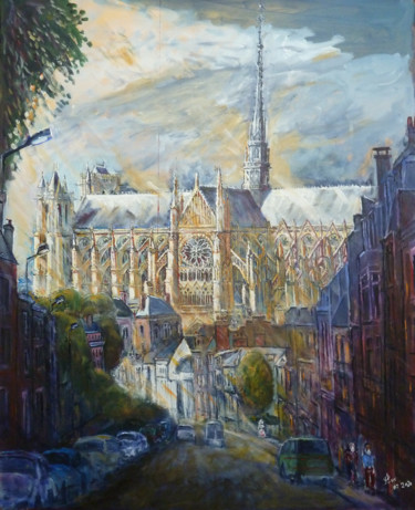 Peinture intitulée "800 ans après" par Philippe Lasselin, Œuvre d'art originale, Acrylique