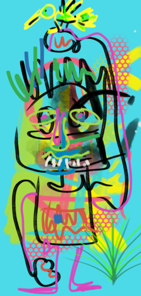 Digital Arts titled "Dadada" by Franck Werner, Original Artwork, Digital Painting