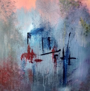 Painting titled "In the end" by Atignas Art, Original Artwork, Acrylic Mounted on Cardboard