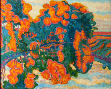 "Sun spots", Vladimir Padun, (1942-2016) Картина под названием ""Sun spots", Vladim…" - Sergey And Vera, Подлинное произведение искусства, Масло Установлен на картон