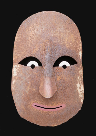 Sculpture titled "Mask Historical, ET…" by Jeff Mann, Original Artwork, Metals
