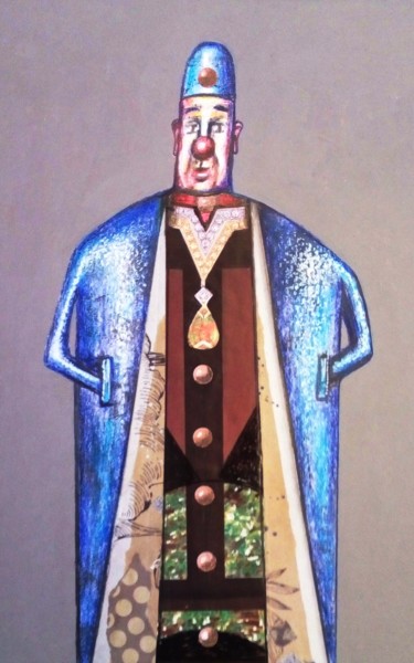 Dibujo titulada ""A la espera"" por Roberto Del Giudice, Obra de arte original, Lápiz