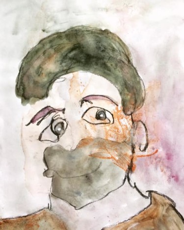 Peinture intitulée "« L’absence blanche…" par Ananda Eva, Œuvre d'art originale, Acrylique