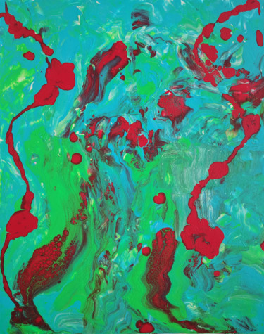 「Froggy」というタイトルの絵画 Oberlin The Artistによって, オリジナルのアートワーク, アクリル