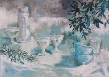 Fraîcheur d'été Peinture intitulée "Fraîcheur d'été" par Cathy Monnier, Œuvre d'art originale, Acrylique