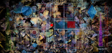 Digital Arts titled "Red Point" by Marc Bulyss, Original Artwork, Digital Painting