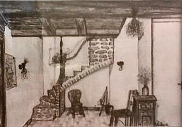 Dibujo titulada "Île de Ré" por Victoria, Obra de arte original, Lápiz