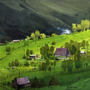 绘画 标题为“Watercolor painting…” 由Andrii Kovalyk, 原创艺术品, 水彩