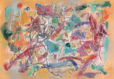 Peinture intitulée "Casual life" par Pipit Yamamoto, Œuvre d'art originale, Acrylique