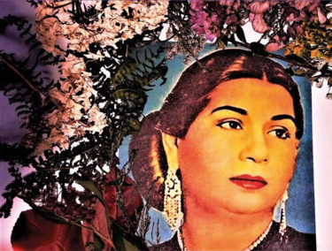 Digitale Kunst mit dem Titel "Hommage Umm Kulthum…" von Sigrun Neumann (Sineu), Original-Kunstwerk, Digitale Malerei