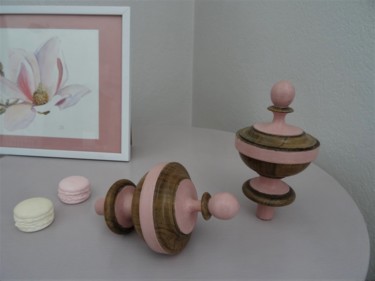 Design mit dem Titel "Toupie ancienne boi…" von Lin-Et-Patine, Original-Kunstwerk, Zubehör