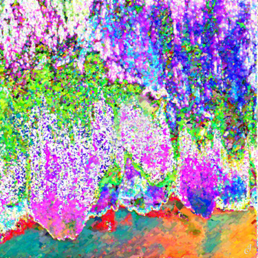 Arts numériques intitulée "La forêt imaginaire" par Cj Perin, Œuvre d'art originale, Peinture numérique