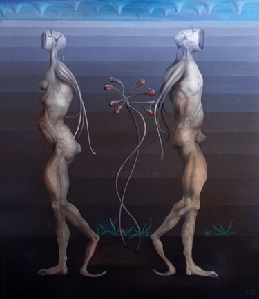 Pittura intitolato "If I were a god Ada…" da Giorgi Kobiashvili (KOBI), Opera d'arte originale, Olio