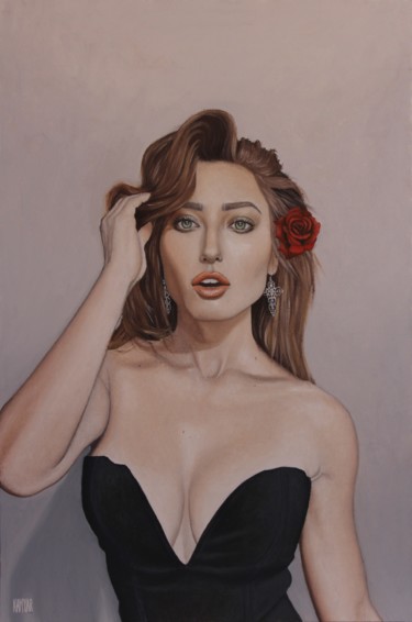 绘画 标题为“Stefanie” 由Kamyar Tarikhi, 原创艺术品, 油