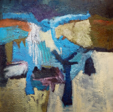 Pintura titulada "blue passage" por Robert Winslow, Obra de arte original, Oleo