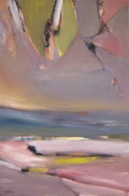 Painting titled "Sky for Answers" by Scott Spencer, Original Artwork, Oil