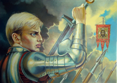 绘画 标题为“Alexander Nevsky” 由Ivan Degtev, 原创艺术品, 油