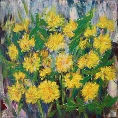 Painting titled "DANDELIONS II" by Svetlana Samovarova (SA.LANA), Original Artwork, Acrylic