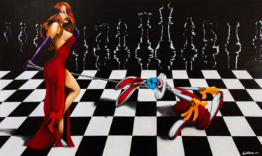 Le soumis de Jessica Malerei mit dem Titel "Le soumis de Jessica" von Sabine Vandermouten (Sabine.V), Original-Kunstwerk, Acryl