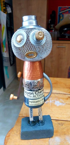 Sculpture intitulée "MONSIEUR SAVON" par Catherine Delaforge (KTY95), Œuvre d'art originale, Métaux