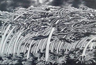「Wind of change」というタイトルの描画 Oleksandr Volodymyretsによって, オリジナルのアートワーク, 鉛筆