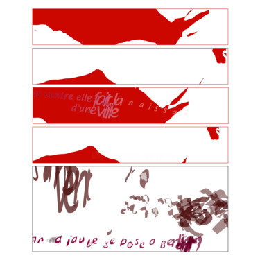 印花与版画 标题为“Unica Zurn 2014 1” 由Henry Pouillon, 原创艺术品, 2D数字工作