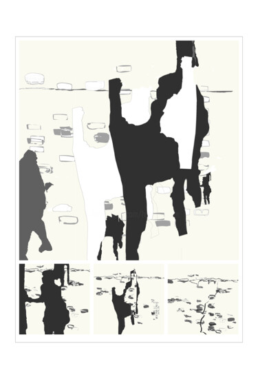 印花与版画 标题为“BlockBerlin 2020 1” 由Henry Pouillon, 原创艺术品, 2D数字工作