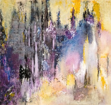 Painting titled "Different worlds" by Atignas Art, Original Artwork, Acrylic Mounted on Wood Panel