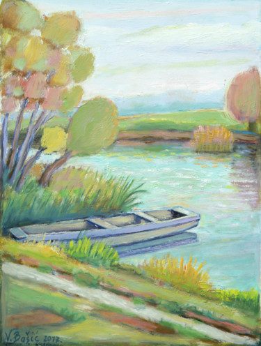 Painting titled "Autumn" by Vladimir Bašić Šoto, Original Artwork, Oil