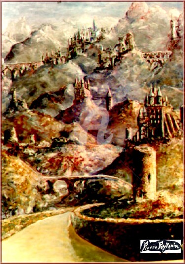 제목이 "Châteaux en  " Espa…"인 디지털 아트 Pierre Peytavin로, 원작, 2D 디지털 작업
