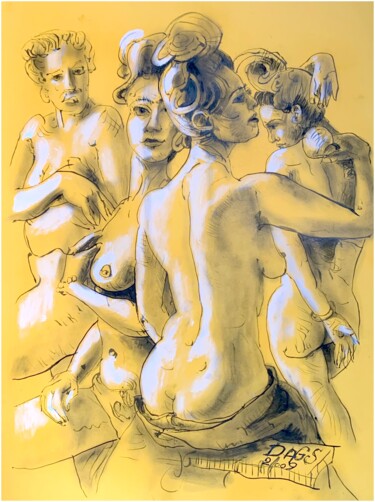 "Three Graces" sketches 图画 标题为“"Three Graces" sket…” 由Dags, 原创艺术品, 墨