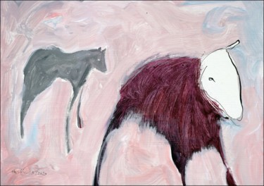 A Dream About Animals Painting titled "A Dream About Anima…" by Jiri Havlik, Original Artwork, Acrylic