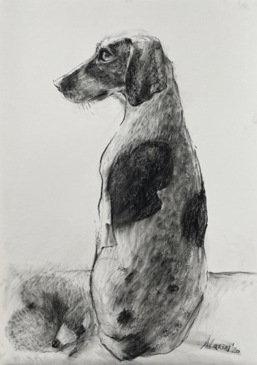 Drawing titled "Joly'ken" by Marin, Original Artwork, Pastel