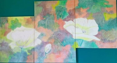 Peinture intitulée "3 fois plus de douc…" par Monique Dejaifve, Œuvre d'art originale, Acrylique