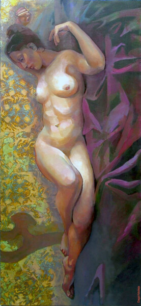 21.century Christ Peinture intitulée "21.century Christ" par Dags, Œuvre d'art originale, Huile
