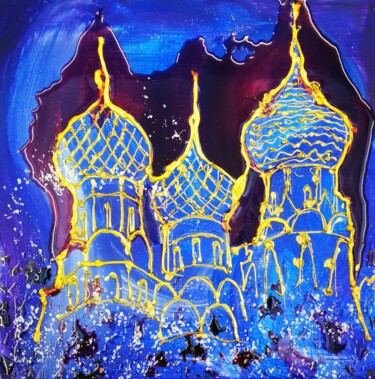 Peinture intitulée "Temple de l'air" par Michael Jiliak, Œuvre d'art originale, Acrylique