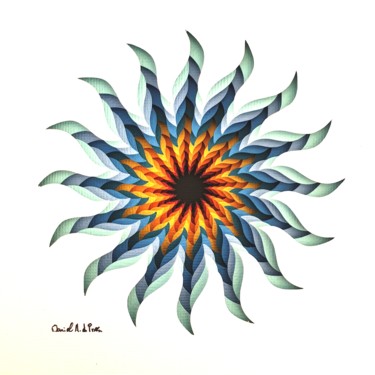 雕塑 标题为“Lone Sun” 由Daniel Du Preez, 原创艺术品, 纸