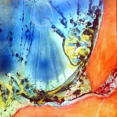 Peinture intitulée "a part of me" par Mysane, Œuvre d'art originale, Peinture vitrail