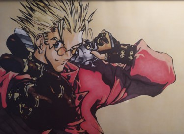 Dessin intitulée "Dessin Vash The Sta…" par Paul Clair, Œuvre d'art originale, Marqueur