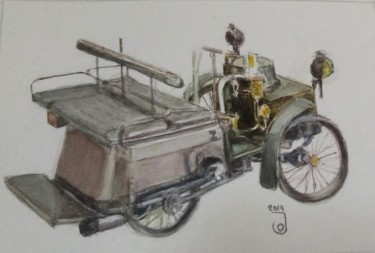 Painting titled "La Marquesa" by Jose Oña Jurado, Original Artwork, Watercolor