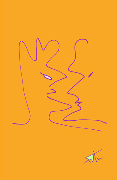 数字艺术 标题为“Le baiser” 由Fran, 原创艺术品, 数字油画